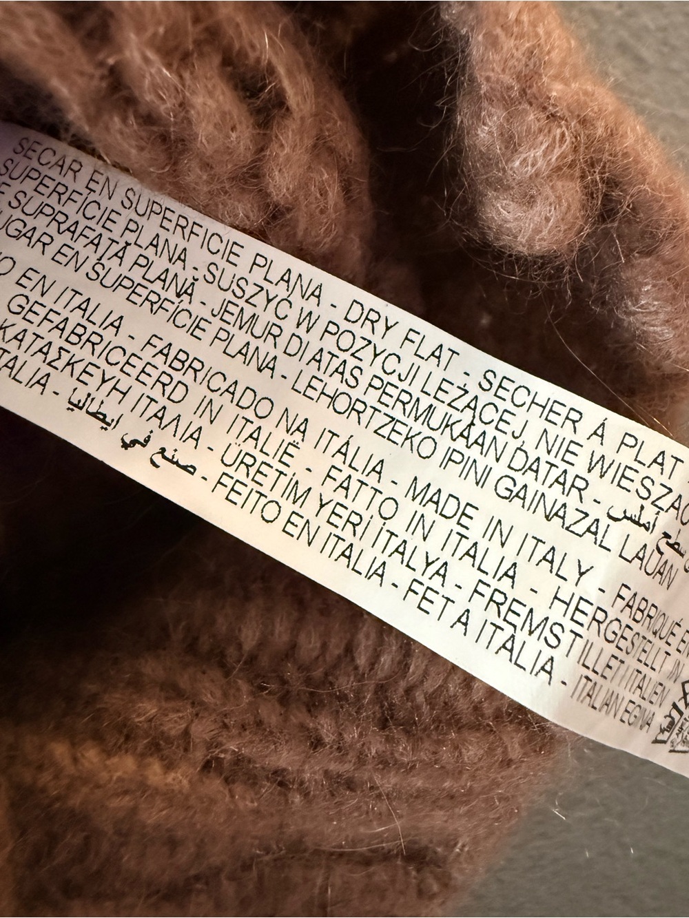 Zara - Cozy Knit Sweater with Attached Scarf in Camel Color - Picture 5 of 9